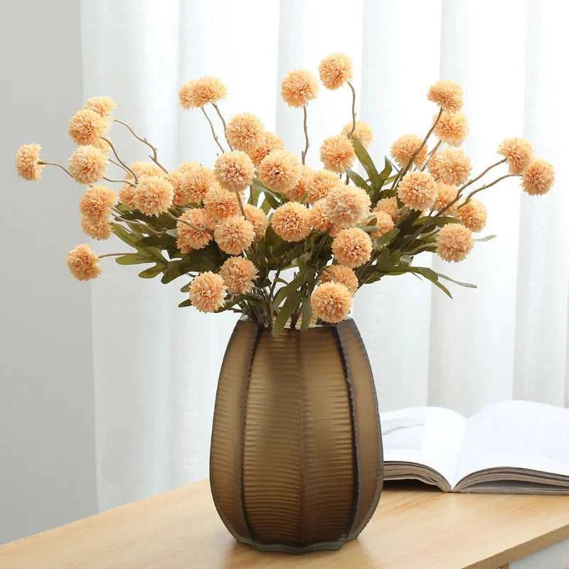 Caprin Artificial Dandelion 52cm 5 Heads White Pink - Wedding & Home Decor 14:202884863#Dark Pink Artificial Flowers