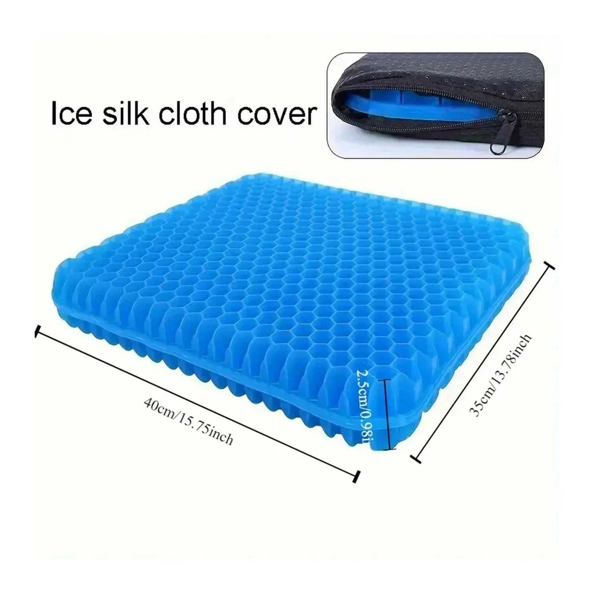 New honeycomb seat cushion, highly elastic, non-collapsible, breathable and cool, suitable for automobiles, offices outdoor use 14:173 comfort essentials