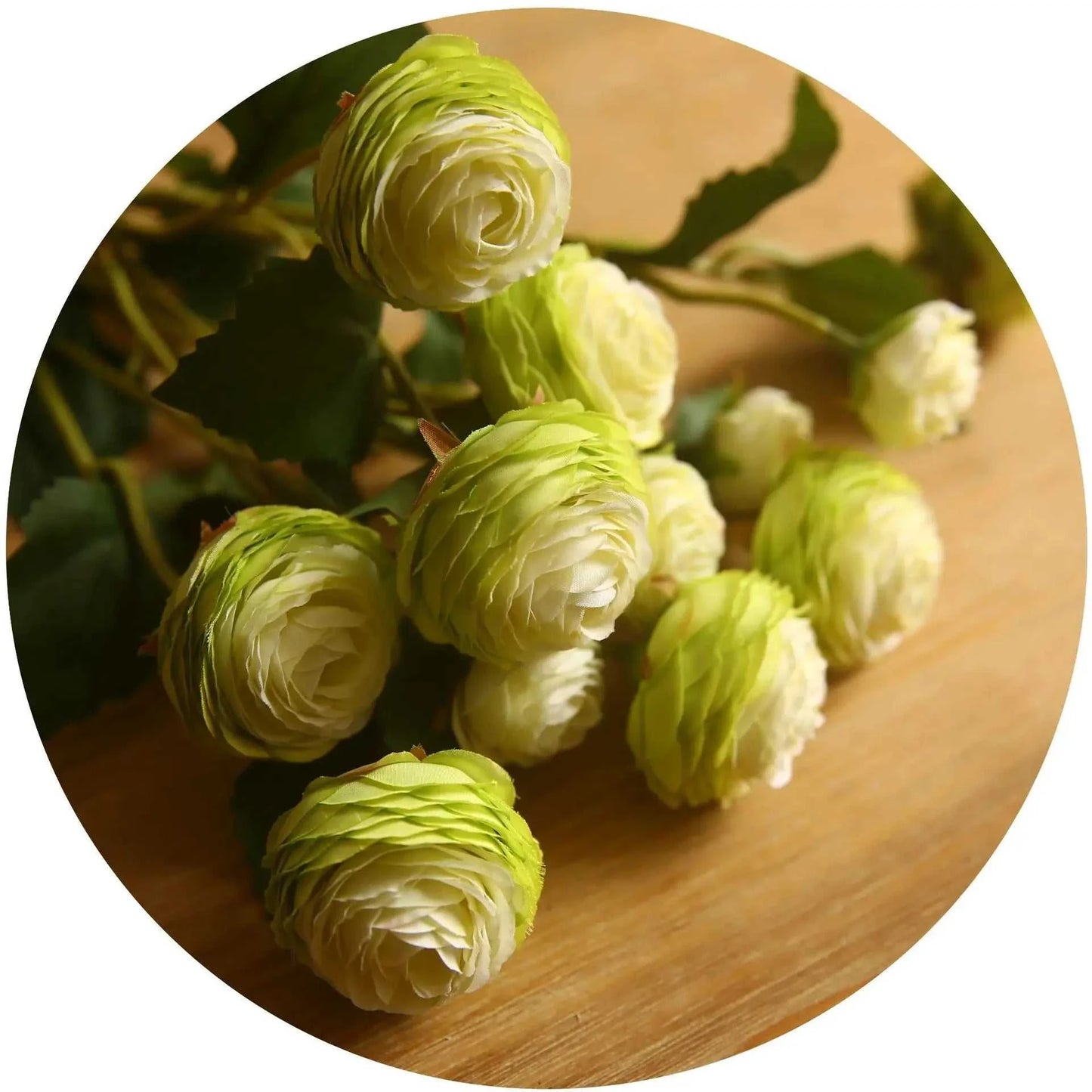 Emma Artificial Lotus Flowers - 3 Head Silk Arrangement for Weddings & Home 14:350852 Artificial Flowers