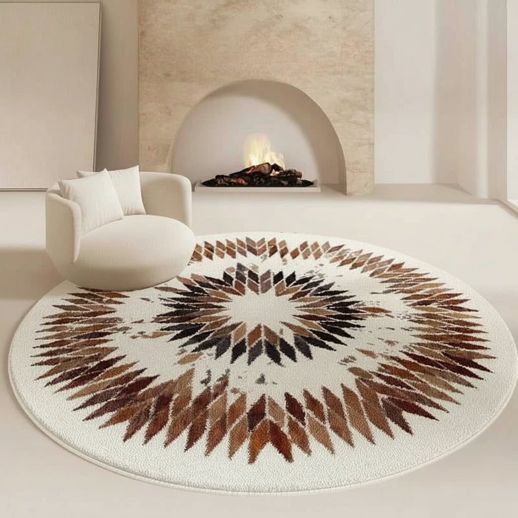 Bohemian Round Rug | Ronda Boho Circle Carpet – Essina