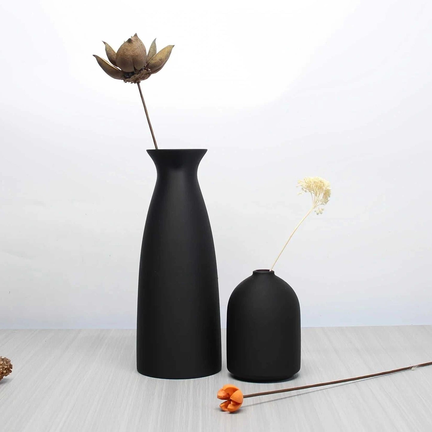 Vole Bohemian Dry Vases Set of 2 - Decorative Home & Office Ornaments 14:29 vase