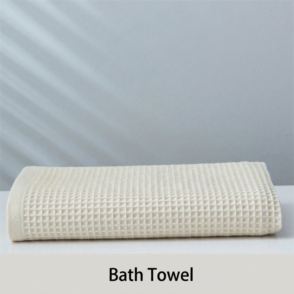 Waffle Weave Bath Towels – Subako Luxury Cotton