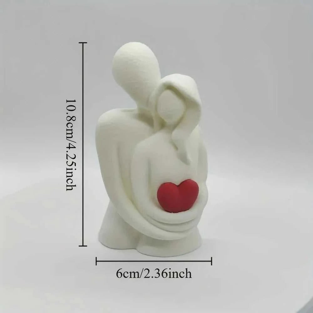 Casal 3D Printed Embracing Couple Sculpture - Modern Love Art Gift 14:193 Decorative Sculpture