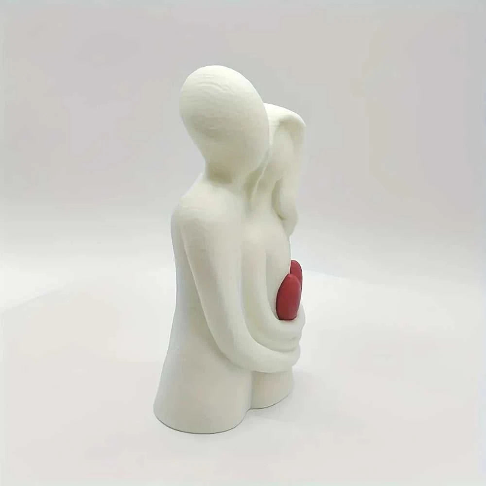 Casal 3D Printed Embracing Couple Sculpture - Modern Love Art Gift 14:193 Decorative Sculpture