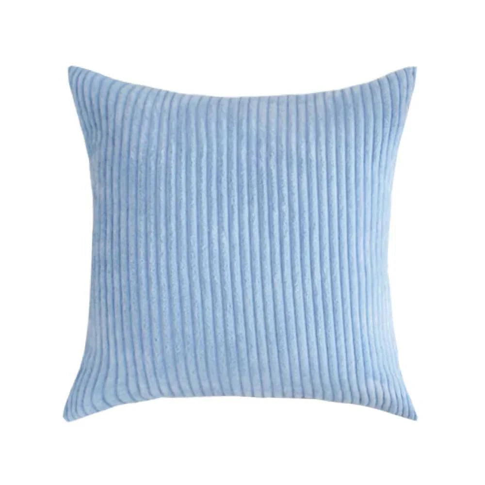 Adiva Striped Corduroy Cushion Cover - 45/50/60cm Sofa Pillow Case 14:771#Rattan;5:201336412#30X50CM Cushion Covers