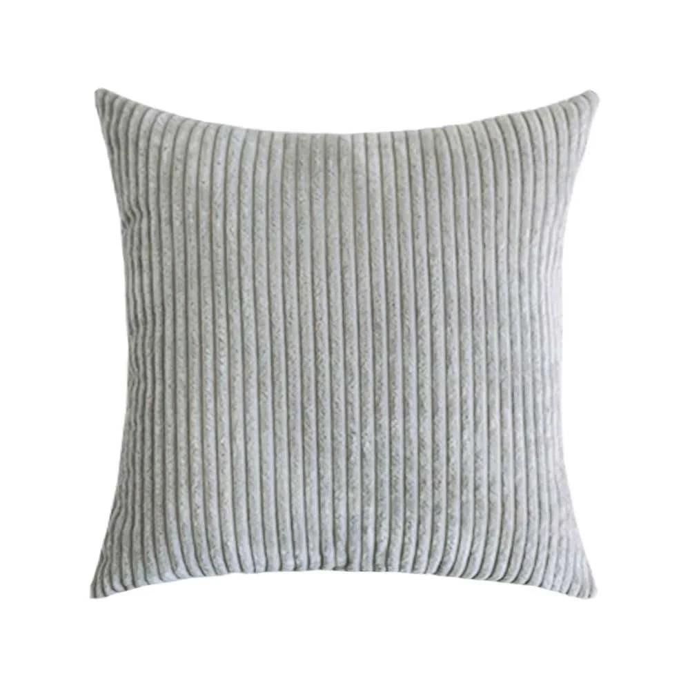 Adiva Striped Corduroy Cushion Cover - 45/50/60cm Sofa Pillow Case 14:771#Rattan;5:201336412#30X50CM Cushion Covers