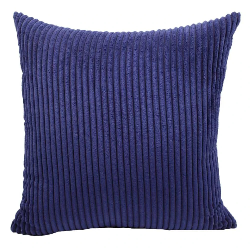 Adiva Striped Corduroy Cushion Cover - 45/50/60cm Sofa Pillow Case 14:771#Rattan;5:201336412#30X50CM Cushion Covers