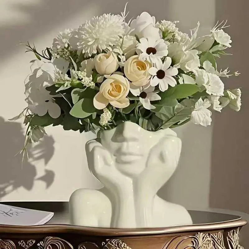Aldee Nordic Plastic Vase - Modern Decorative Bottle for Home Decor 14:29 vase