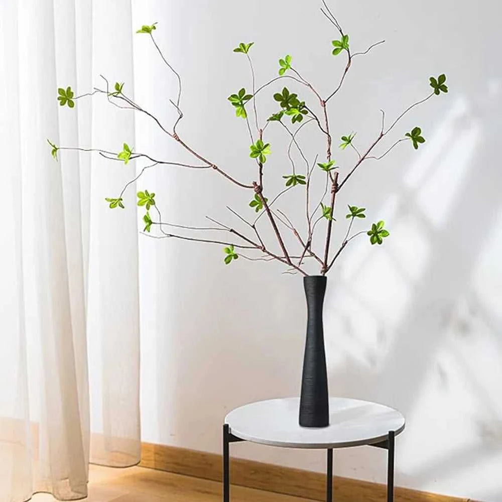 40cm Modern Ceramic Vase White Black Plants Ornaments Minimalist Vase for Living Room Home Office Party Decoration Flower Bottle 14:366#black Vases