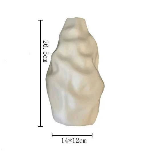 Creative ceramic vase decoration living room dining room desktop dried flower container home decoration accessories 14:173#A-S14 8 15cm vase