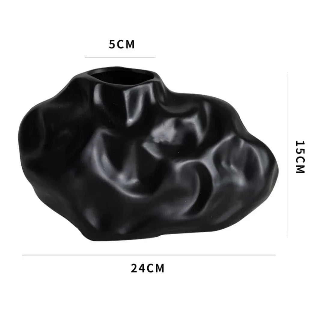Creative ceramic vase decoration living room dining room desktop dried flower container home decoration accessories 14:173#A-S14 8 15cm vase