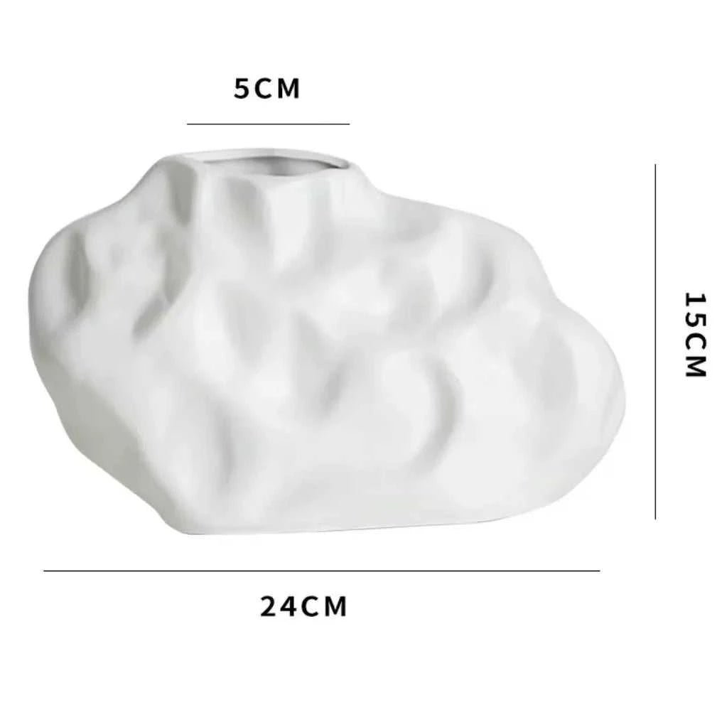 Creative ceramic vase decoration living room dining room desktop dried flower container home decoration accessories 14:173#A-S14 8 15cm vase