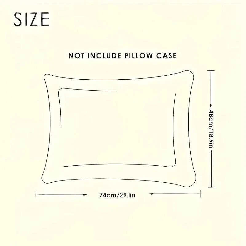 1PC 48x74CM Hotel-Grade Specifically Designed for Cervical Spine Protection and Sleep Aid Home Use Dormitory Single Pillow Core 14:1052#Twisted White;5:201298991#48-74 1pc luxury bedding