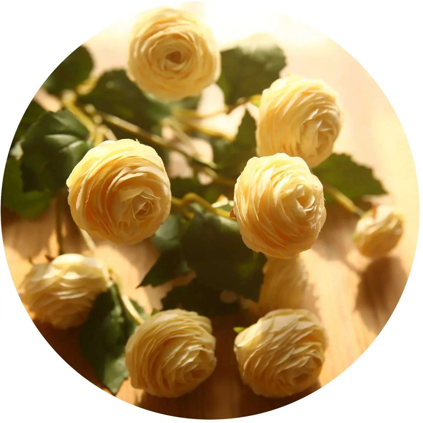 Emma Artificial Lotus Flowers - 3 Head Silk Arrangement for Weddings & Home 14:350852 Artificial Flowers