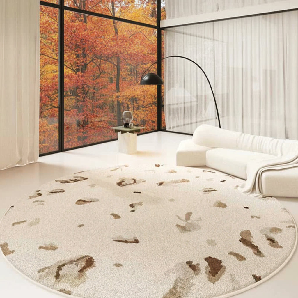 Cream Style Bedroom Decor Carpet Large Area Round Carpets for Living Room Home Thicken Washable Floor Mat Fluffy Soft Lounge Rug 14:173#H;5:200844318#300x300cm Rugs carpets & mats