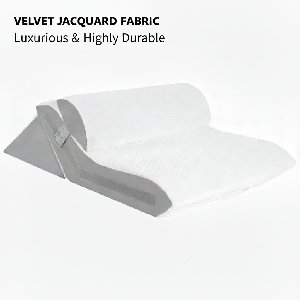 3Pcs/set Wedge Pillow for Sleeping Adjustable Folding Triangle Pillow for Snoring and After Surgery Back Pain Relief Acid Reflux 14:29#Grey and White luxury bedding