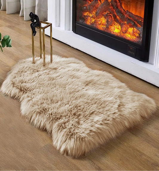 Cameron Plush Shag Carpet - Soft Fluffy Floor Mat for Living Room & Bedroom 14:29#baisepingdiyu;5:200007736#40cmx60cm Rugs