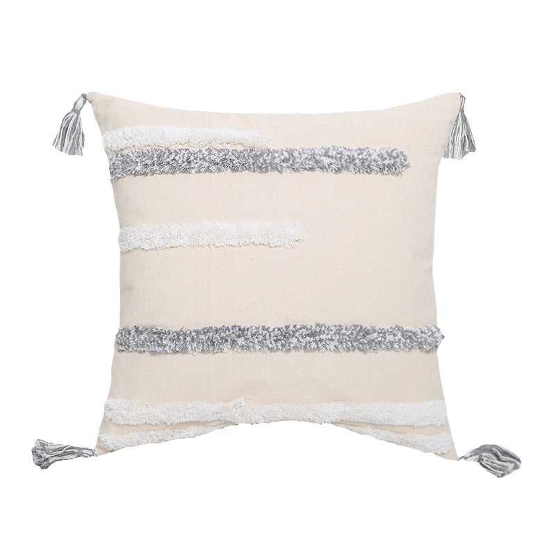 Flow Sofa Throw Pillow Chair Cushion Lumbar Pillow Tassel Moroccan Cushion Covers