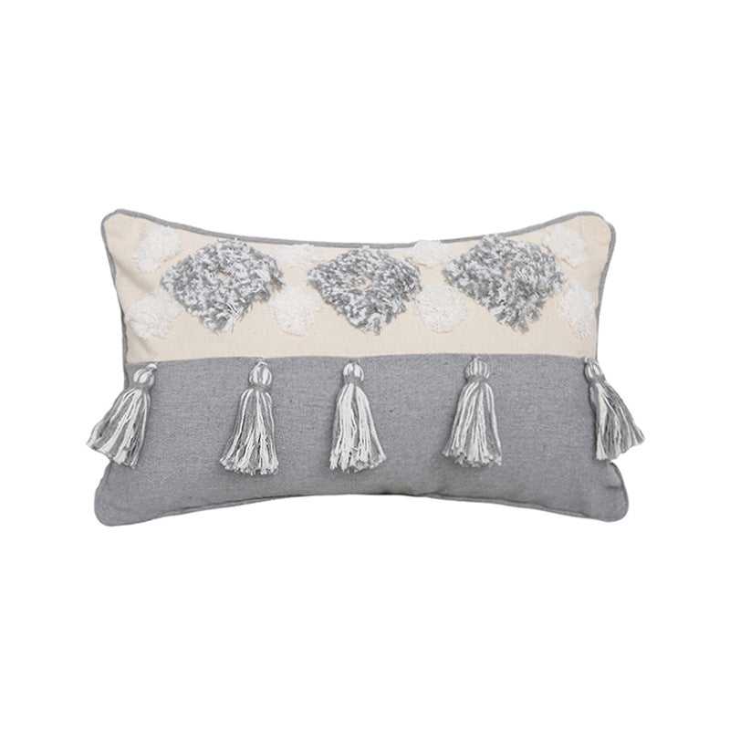 Flow Sofa Throw Pillow Chair Cushion Lumbar Pillow Tassel Moroccan Cushion Covers