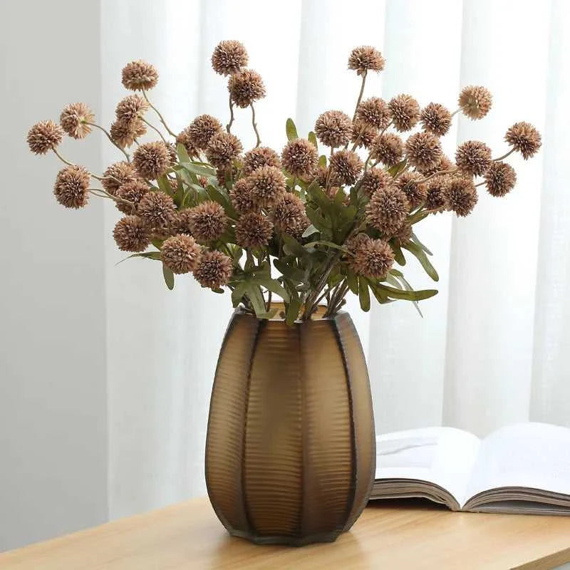 Caprin Artificial Dandelion 52cm 5 Heads White Pink - Wedding & Home Decor 14:202884863#Dark Pink Artificial Flowers