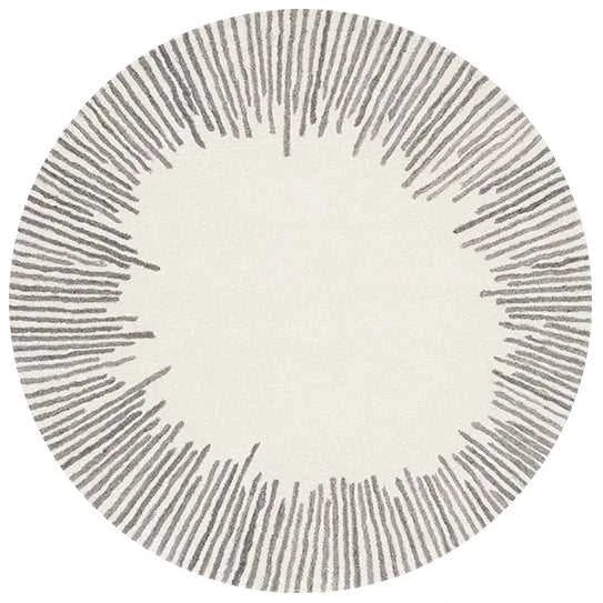Home Thicken Non-slip Mat Modern Minimalist Carpets for Living Room Fluffy Soft Bedroom Decor Stripe Carpet Large Area Round Rug 14:1063#K;5:200844318#300x300cm Carpets