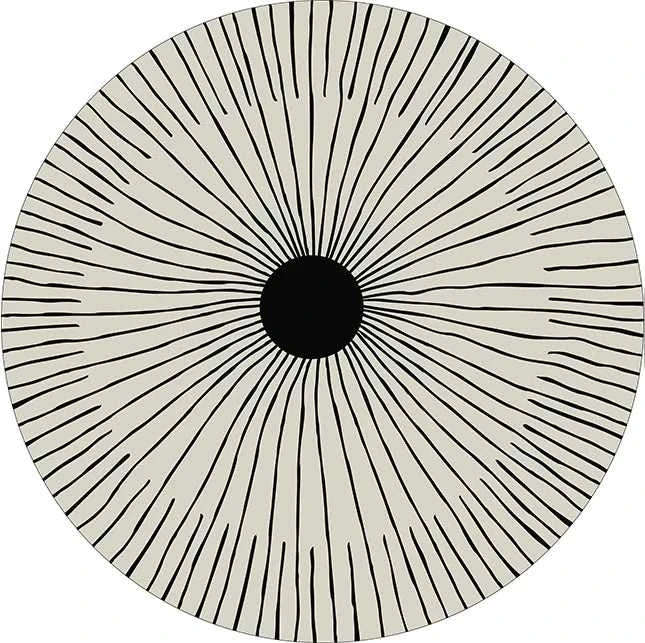 Home Thicken Non-slip Mat Modern Minimalist Carpets for Living Room Fluffy Soft Bedroom Decor Stripe Carpet Large Area Round Rug 14:1063#K;5:200844318#300x300cm Carpets
