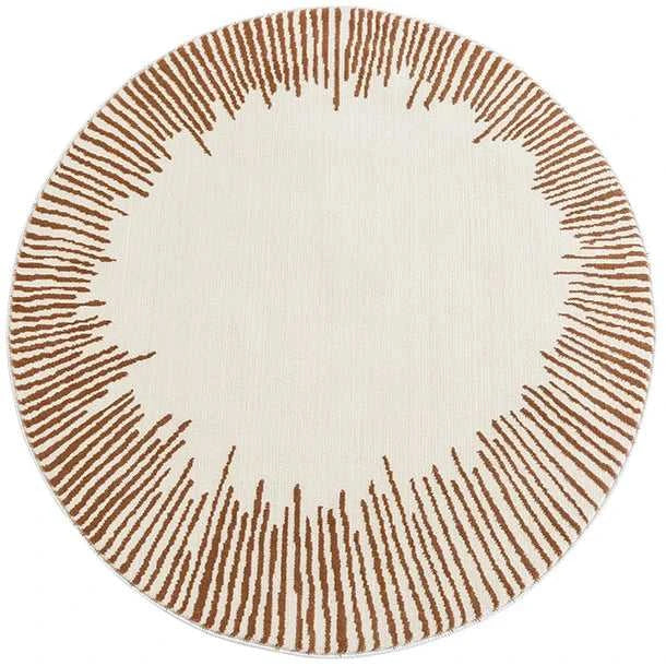 Home Thicken Non-slip Mat Modern Minimalist Carpets for Living Room Fluffy Soft Bedroom Decor Stripe Carpet Large Area Round Rug 14:1063#K;5:200844318#300x300cm Carpets