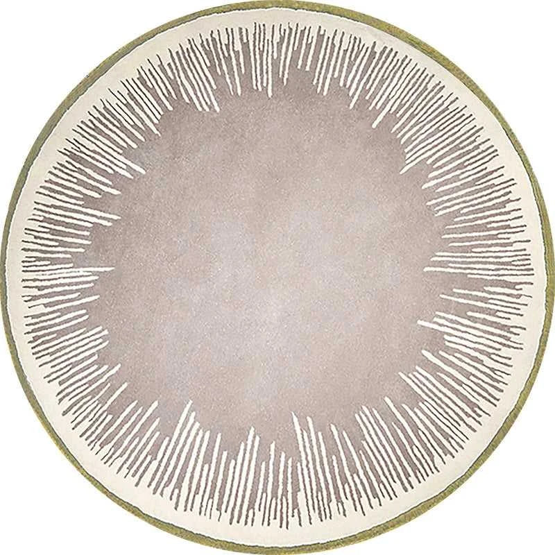 Home Thicken Non-slip Mat Modern Minimalist Carpets for Living Room Fluffy Soft Bedroom Decor Stripe Carpet Large Area Round Rug 14:1063#K;5:200844318#300x300cm Carpets