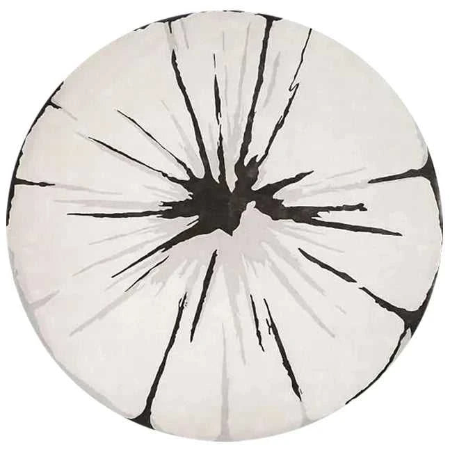 Home Thicken Non-slip Mat Modern Minimalist Carpets for Living Room Fluffy Soft Bedroom Decor Stripe Carpet Large Area Round Rug 14:1063#K;5:200844318#300x300cm Carpets