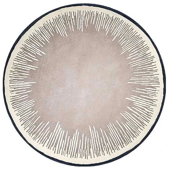 Home Thicken Non-slip Mat Modern Minimalist Carpets for Living Room Fluffy Soft Bedroom Decor Stripe Carpet Large Area Round Rug 14:1063#K;5:200844318#300x300cm Carpets