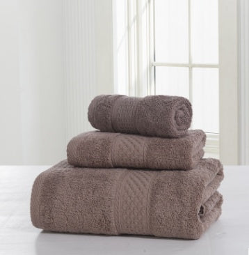 Claro Cotton Bath Towel Set in Brown – Soft & Skin-Friendly