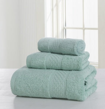 Claro Cotton Bath Towel Set in Olive Green – Soft & Skin-Friendly