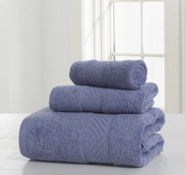 Claro Cotton Bath Towel Set in Purple – Soft & Skin-Friendly