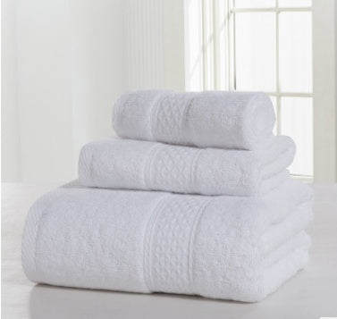 Claro Cotton Bath Towel Set in White – Soft & Skin-Friendly