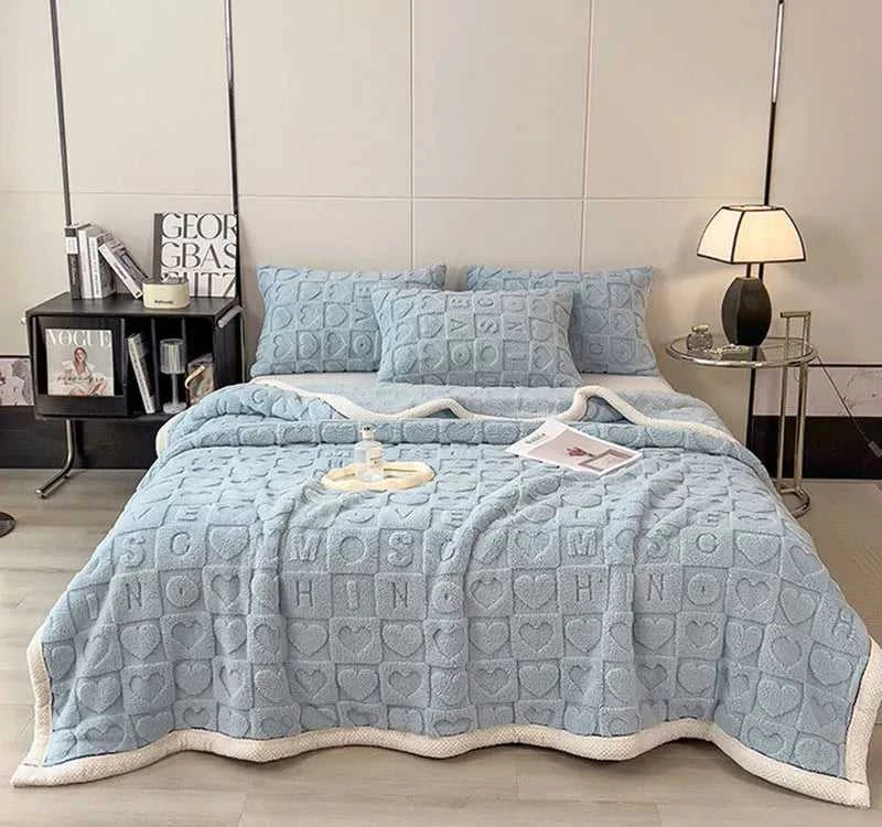 Cosmos Premium Taffeta Velvet Blanket - Double-Sided Plush Throw 14:193#1;5:595#70x100cm Blankets & Throws