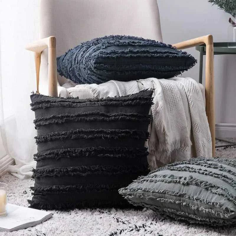 Nordic Style Cushion Cover Cotton Pillow Cover Boho Decorative Pillows for Sofa Living Room Home Decor Pillowcase 45x45cm 50x50 14:771#Yellow;5:201298983#30cmx50cm(1PC) Cushion Covers