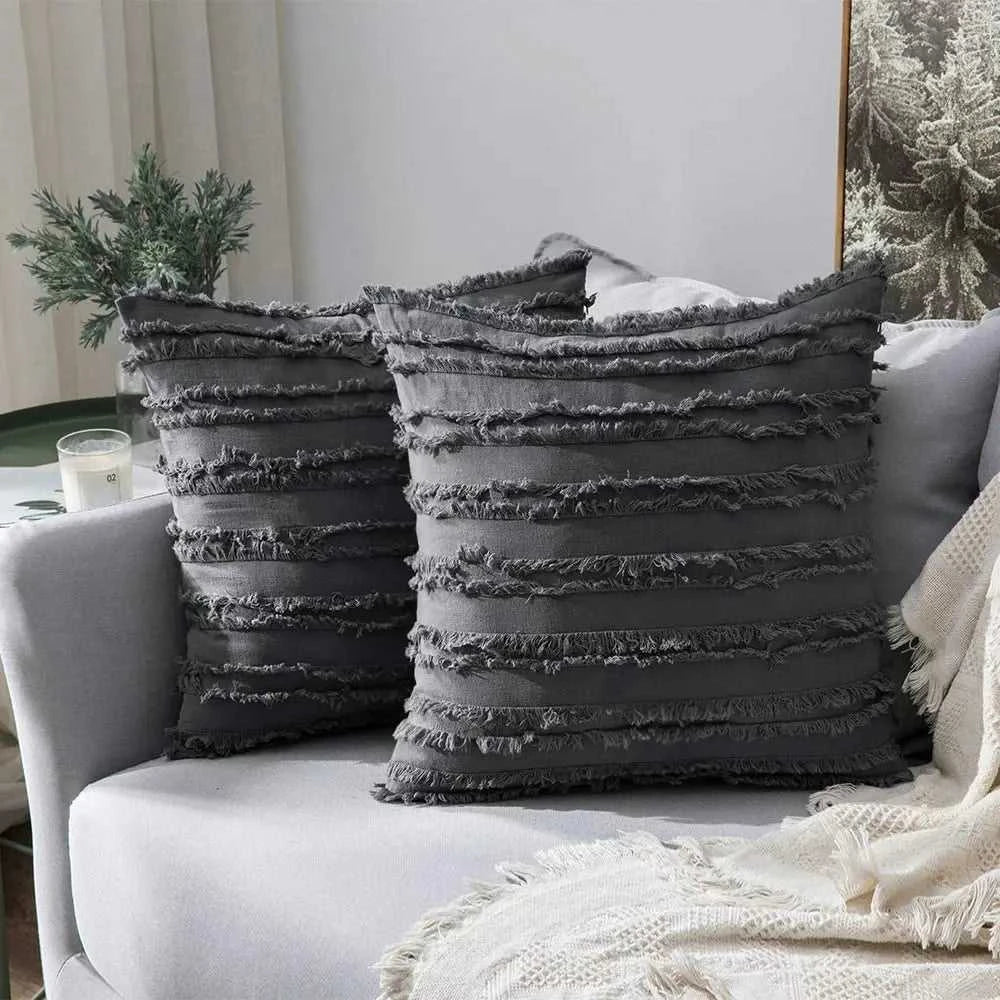 Nordic Style Cushion Cover Cotton Pillow Cover Boho Decorative Pillows for Sofa Living Room Home Decor Pillowcase 45x45cm 50x50 14:771#Yellow;5:201298983#30cmx50cm(1PC) Cushion Covers