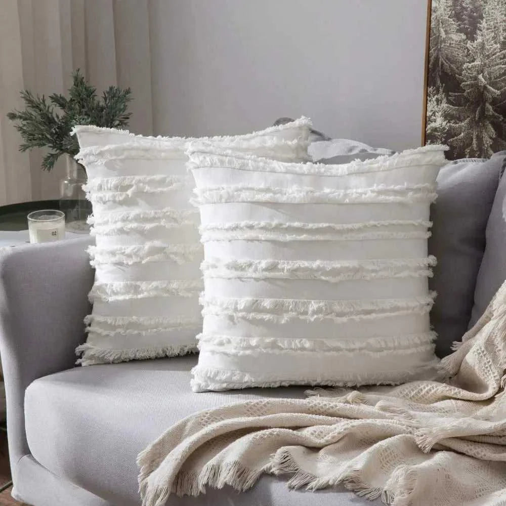 Nordic Style Cushion Cover Cotton Pillow Cover Boho Decorative Pillows for Sofa Living Room Home Decor Pillowcase 45x45cm 50x50 14:771#Yellow;5:201298983#30cmx50cm(1PC) Cushion Covers