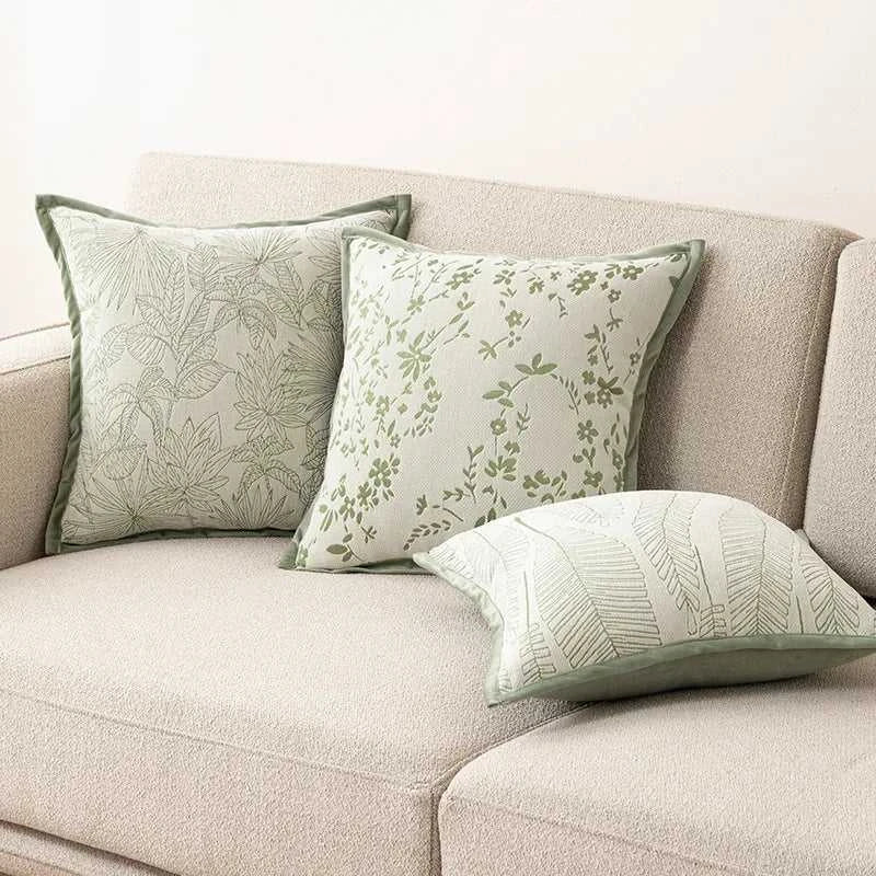 Eleganza Luxury Chenille Throw Pillow Covers - Jacquard Cushion Cases 14:193#Style 01;5:201298988#40X40cm Cushion Covers
