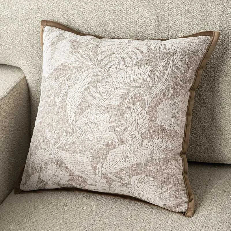 Eleganza Luxury Chenille Throw Pillow Covers - Jacquard Cushion Cases 14:193#Style 01;5:201298988#40X40cm Cushion Covers