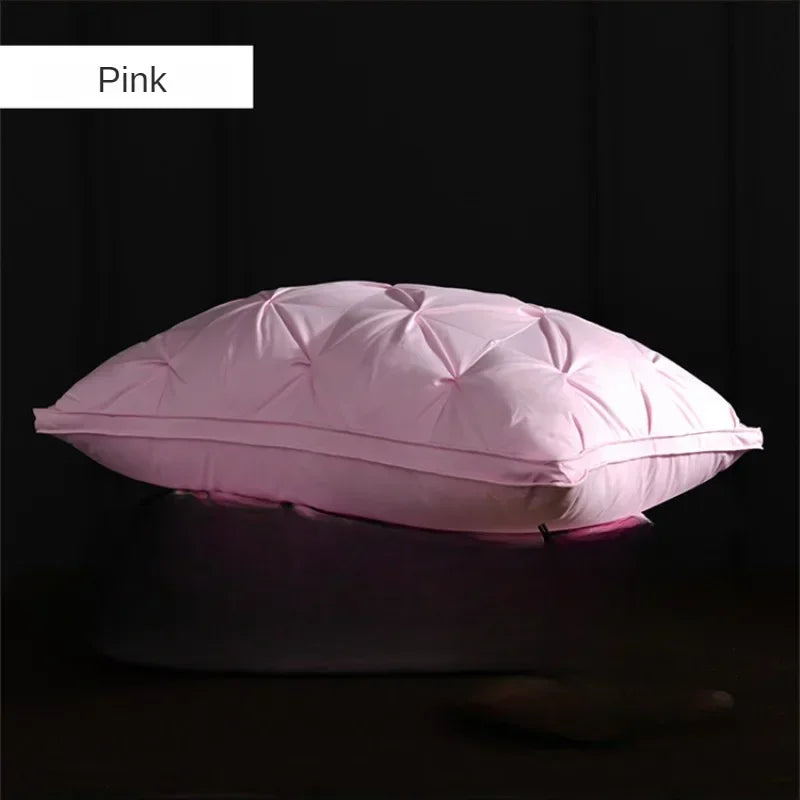 95% Goose Down Pillow White Cotton PillowCover Rectangle Bedroom Sleep 5-Star Hotel Pillow Low-Mid-high Pillows for Sleeping 14:10#Gray 48X74cm;5:201336412#Height 23-25cm 0.9kg luxury bedding