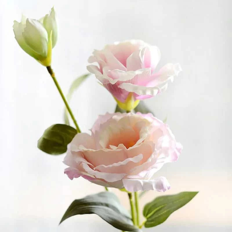 Haya Artificial Silk Eustoma Flowers - Home Decor 14:193#Deep Pink Purple Artificial Flowers