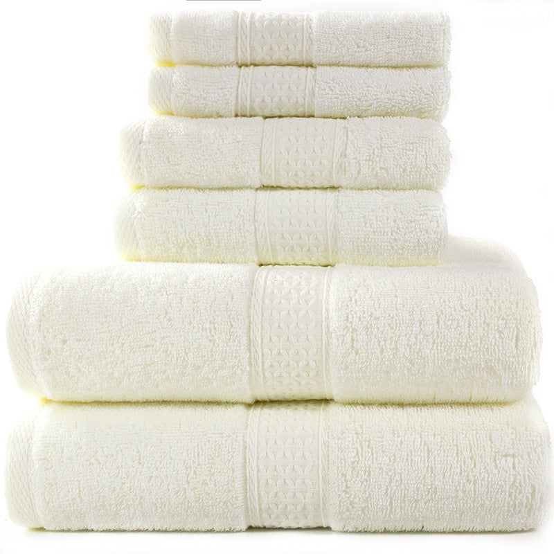 Famy soft cotton bathroom towel set in Beige