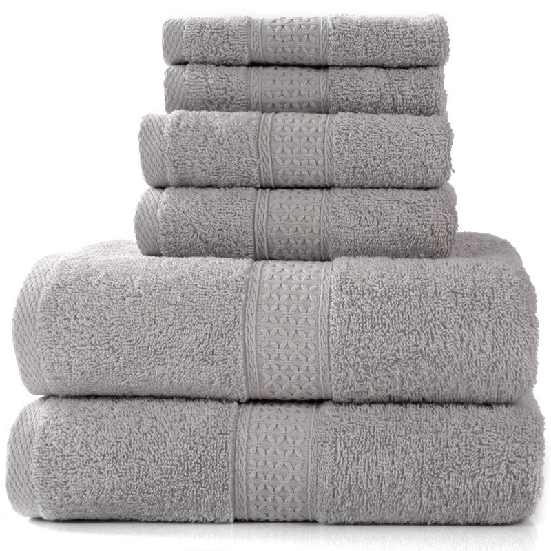 Famy luxury cotton bath towel set in Light Grey