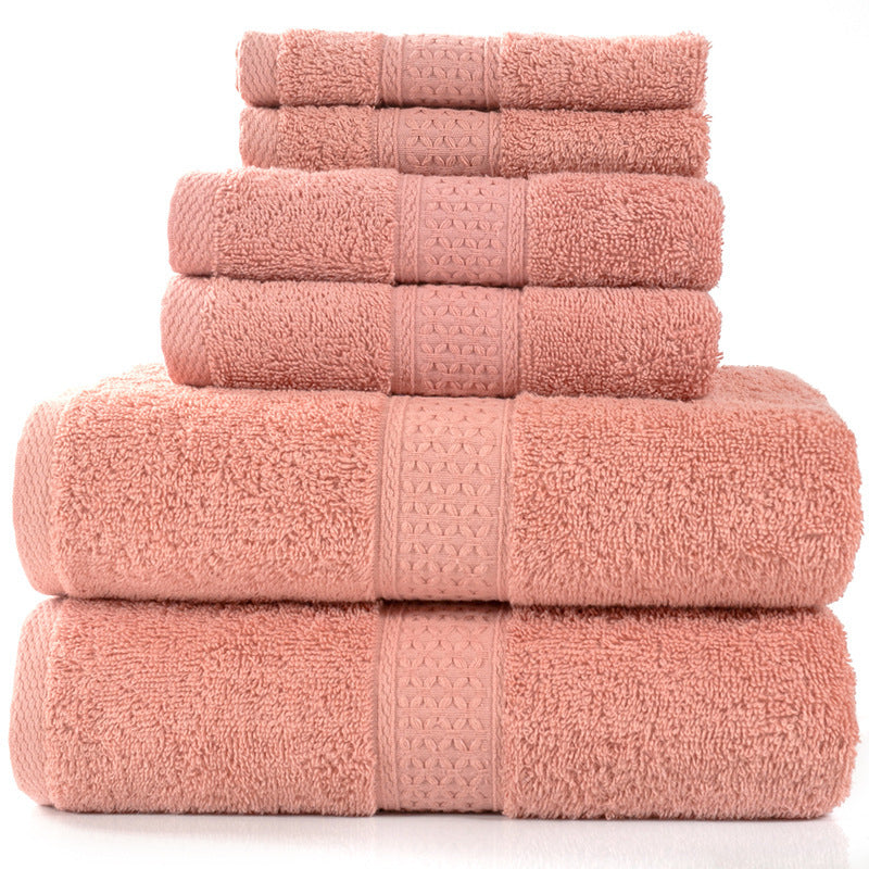 Famy luxury cotton bath towel set in Orange