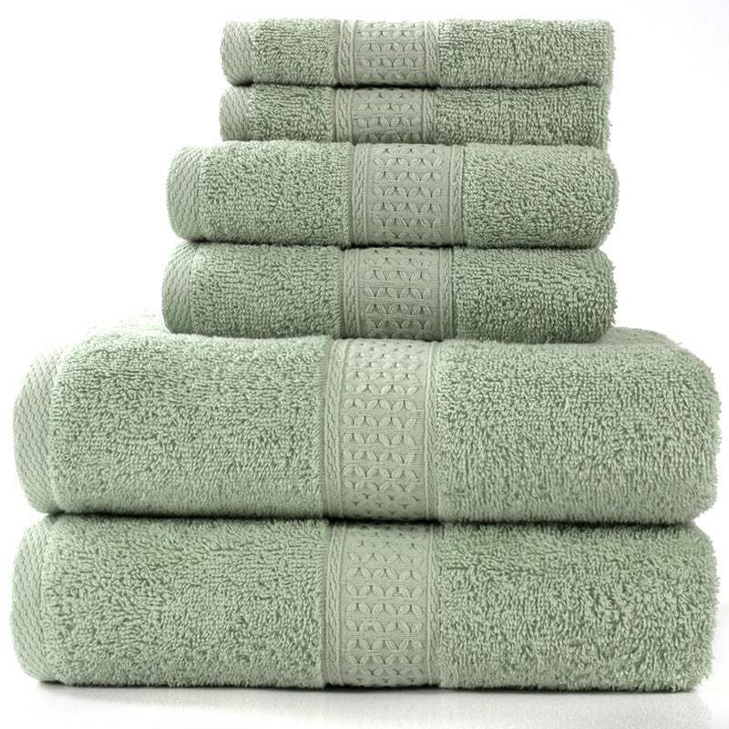 Famy soft absorbent bath towel set in Seafoam Green