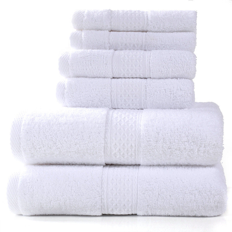 Famy hotel quality cotton bath towel set in White