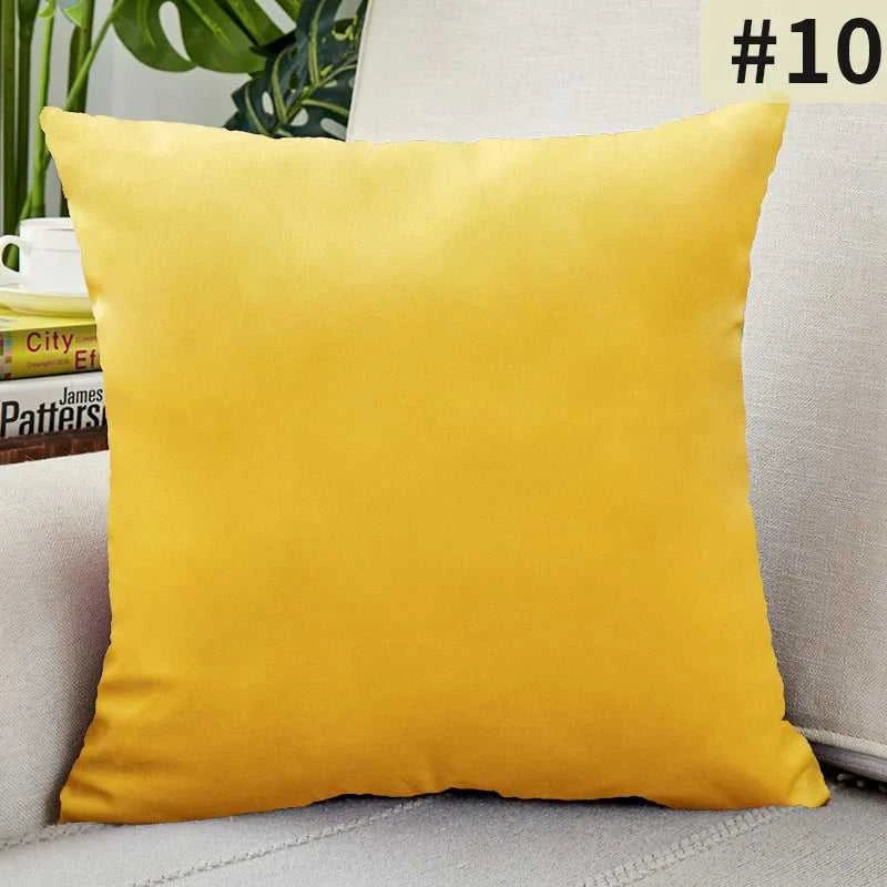 Gardenia Velvet Cushion Cover - Solid Color Throw Pillow Case 14:201450919#1;5:201298983#30x50cm Cushion Covers
