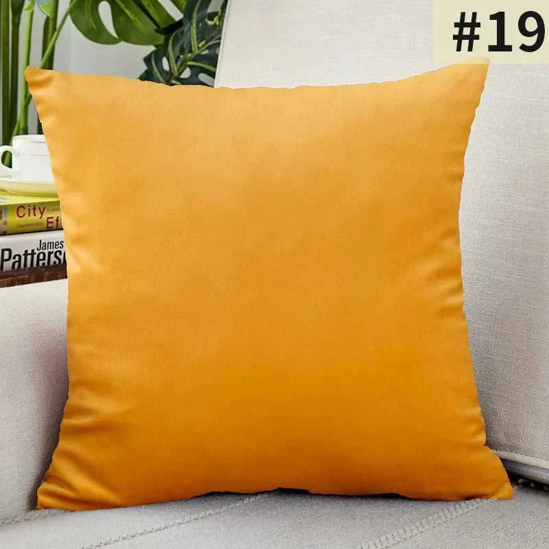 Gardenia Velvet Cushion Cover - Solid Color Throw Pillow Case 14:201450919#1;5:201298983#30x50cm Cushion Covers
