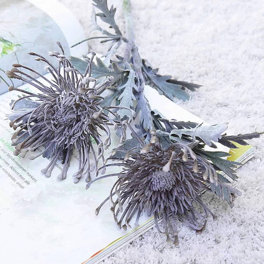Fluff Artificial Pincushion Flowers - Crab Claw Branch for Wedding & Home Decor 14:1052 Pink Artificial Flowers